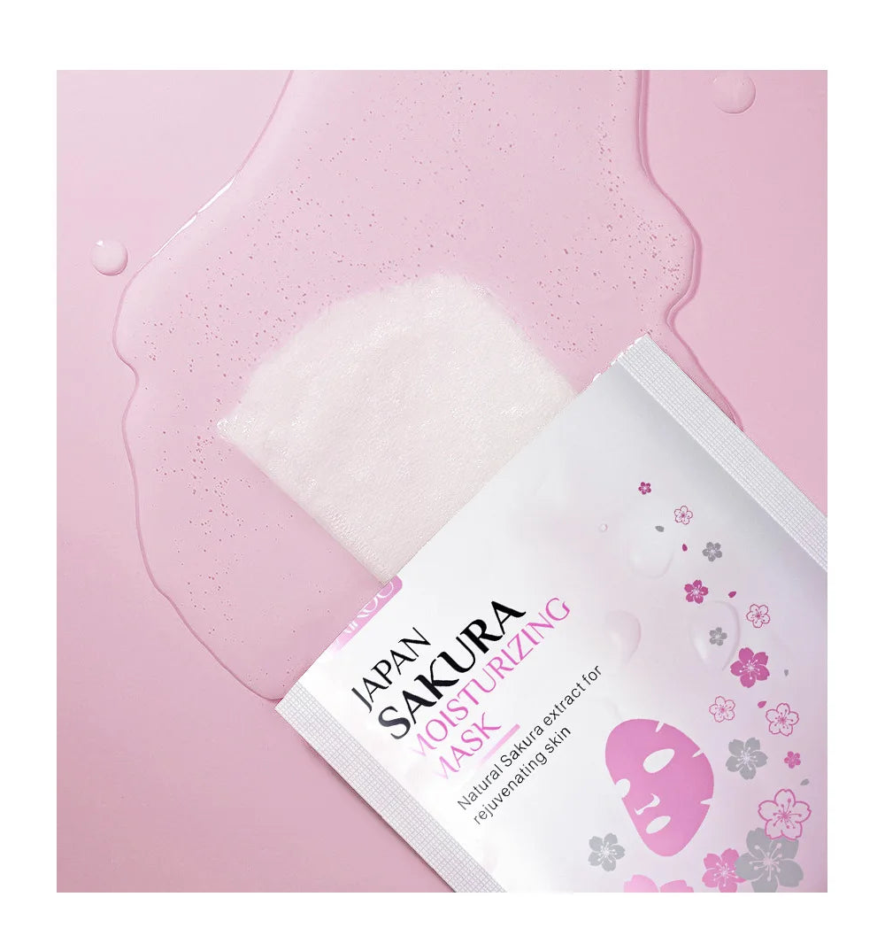 10pcs LAIKOU Sakura Face Mask skincare Moisturizing Anti-Aging Nourishing Facial Masks Sheet Mask Face Skin Care Products