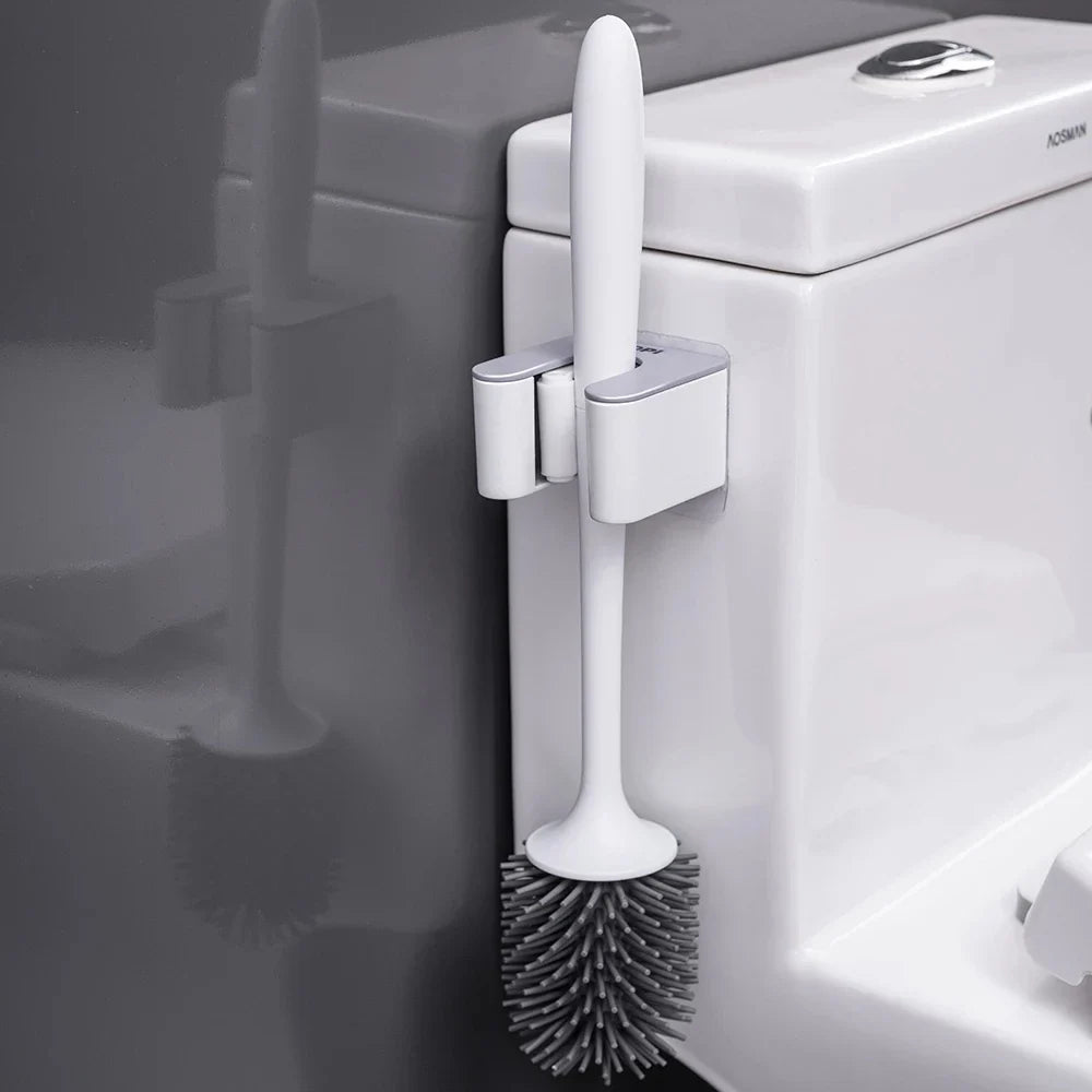 Broom Wall Holder, ABS Mop Organizer, No-Punch Wall-Mounted Storage Rack for Bathroom, Kitchen, Garden and Garage - product view 6