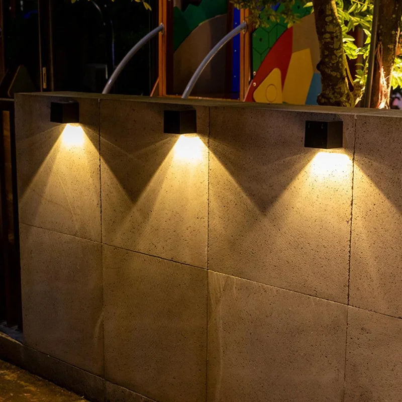 Solar Fence Light, Dimmable LED Wall Lamp, ABS Outdoor Garden Lighting, 6-12 Hour Runtime, 1PCS or 4PCS - product view 6
