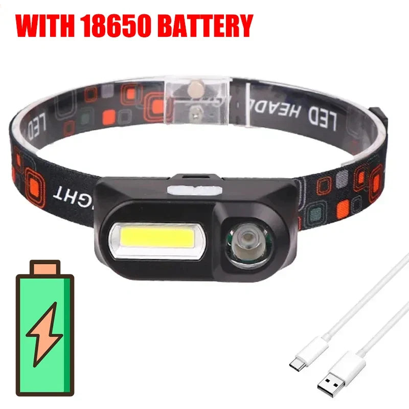 LED Headlamp, 10W Lithium Metal Battery, 180° Beam Angle, High-Medium-Low Modes for Camping, Climbing and Night Work - product view 6