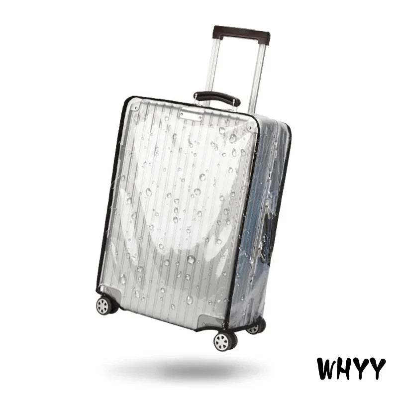 Clear PVC Suitcase Cover, Reusable Luggage Protector with Hook-and-Loop Closure, Sizes 18–32 Inch for Travel - product view 6