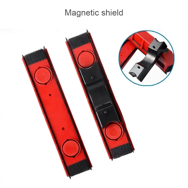 Magnetic Window Cleaner, Double-Sided Glass Wiper for 2–8, 8–20 or 20–28 mm Glass with Safety Rope and Cloth Rags - product view 6