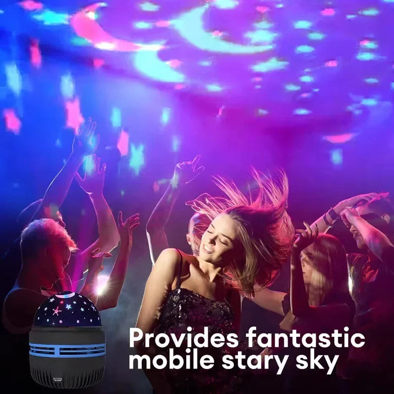 RGB Starry Sky Night Light Projector, 360° Rotating LED Magic Ball, ABS Body, USB 5V Holiday Room Decor - product view 6
