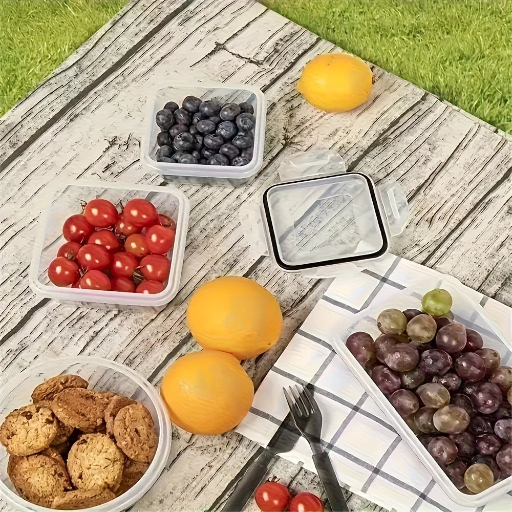 4-Piece Food Storage Container Set, Airtight Plastic Pantry Containers with Easy Snap Lids, Leak-Proof Dry Food Storage - product view 6