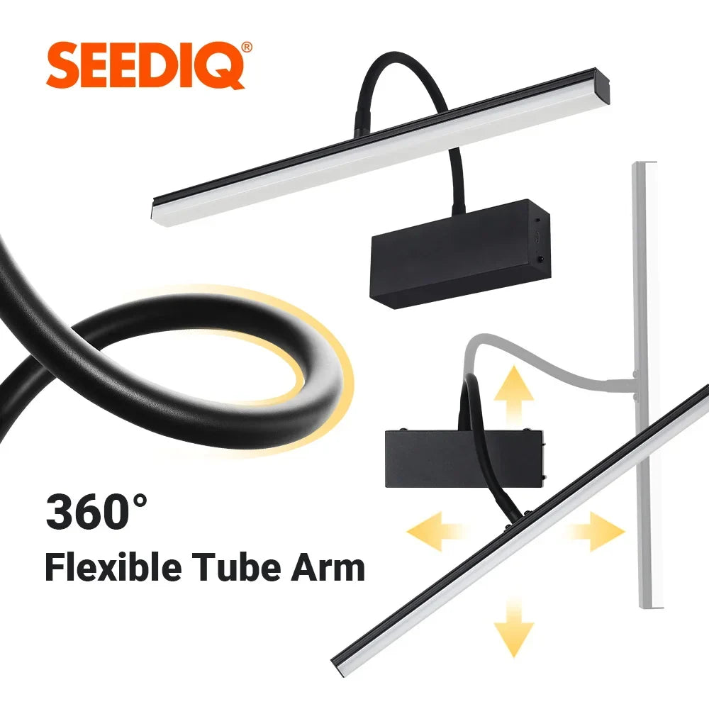 Rechargeable LED Picture Light, 40cm Wireless Wall Lamp, Remote Dimming, 3 Light Colors, 4000mAh Battery - product view 6