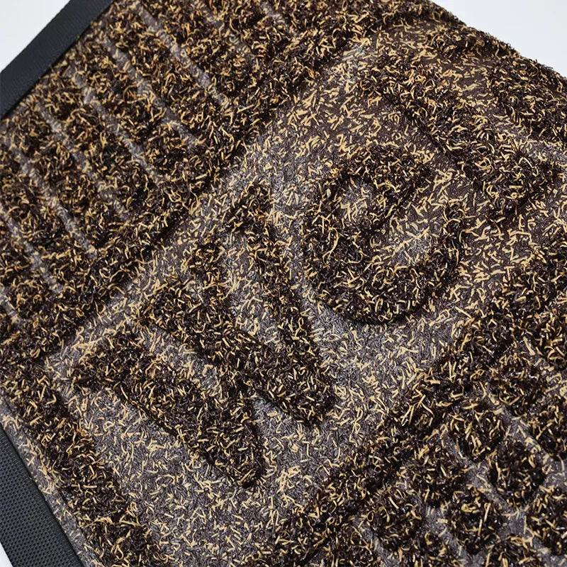 Rubber Doormat, 40 x 60 cm Modern Solid Welcome Mat, Waterproof Anti-Slip Polyester Door Mat for Indoor and Outdoor Use - product view 6