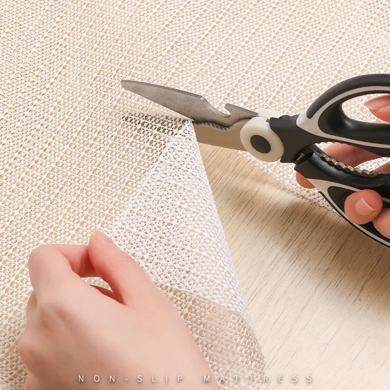 Rubber Rug Pad, Striped Non-Slip Floor Underlay, Milky White Modern Mat for Bathroom, Multiple Sizes from 20 x 20 cm to 300 x 200 cm - product view 6