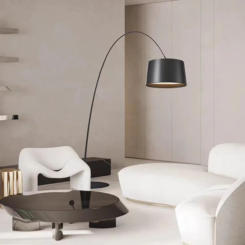 Arched LED Floor Lamp, 220 cm Modern Metal and Aluminum Light, 21–30W E27, Dimmable, Color Options, Global Plugs - product view 6