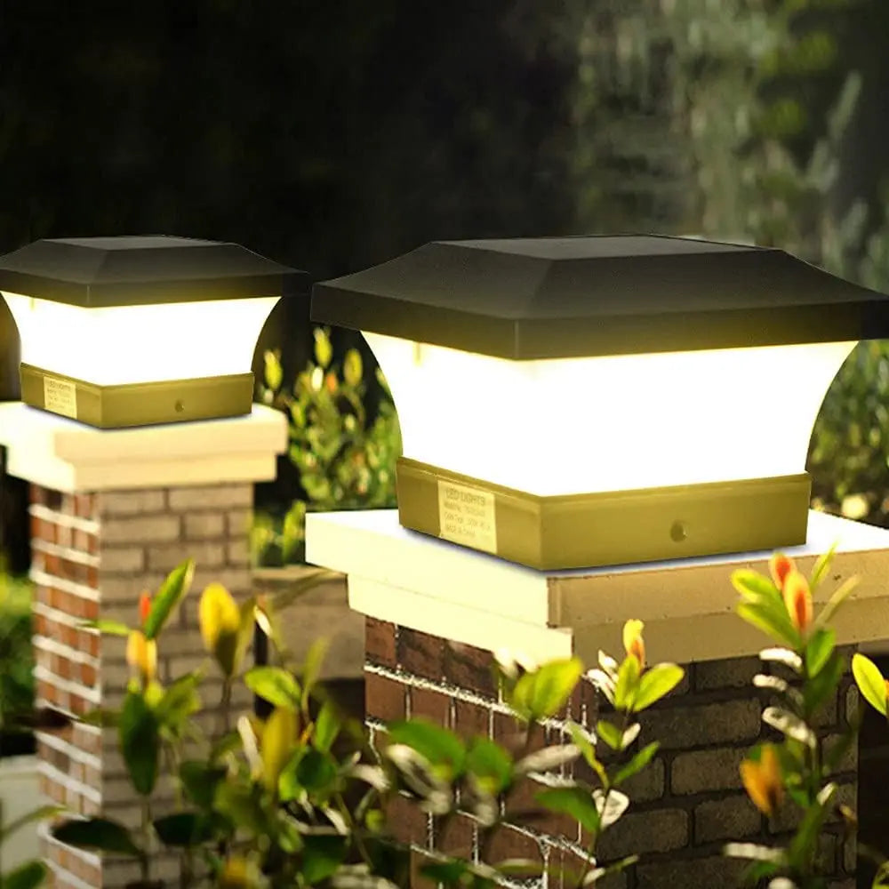 Solar Post Cap Light, IP65 Outdoor LED Fence and Deck Lamp with 2000mAh Battery, 3000K or 6000K Options - product view 6