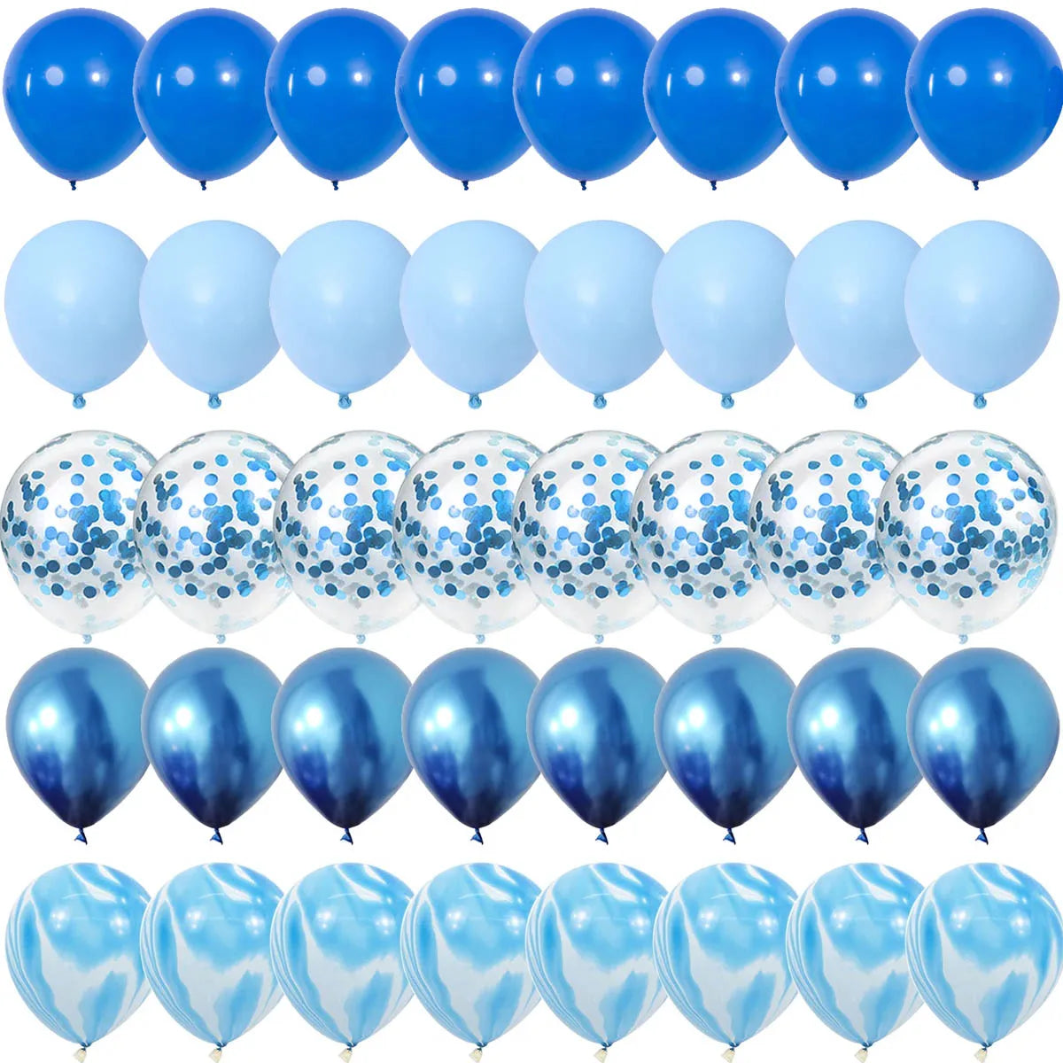 40 Piece Blue Balloon Set, product view 6