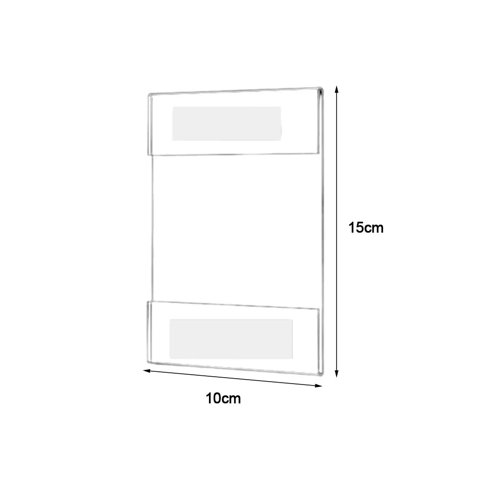 No-Punch Acrylic Floating Frame, Wall-Mounted Transparent Display Holder, 2 mm Thick, A4, A5 or A6 Vertical and Horizontal - product view 6