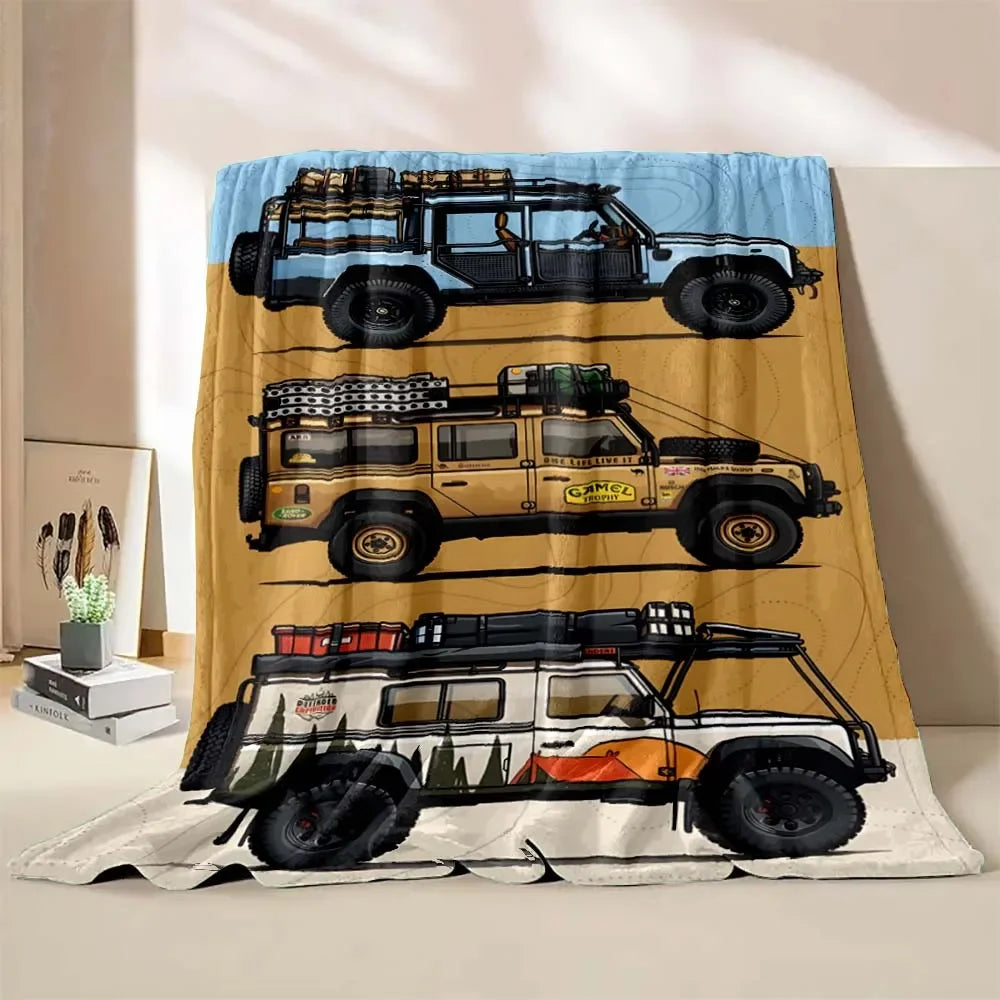 Off-Road Adventure Travel Blanket, Soft Portable Polyester Throw in Multiple Sizes for Camping, Cars, RVs and Sofas - product view 6