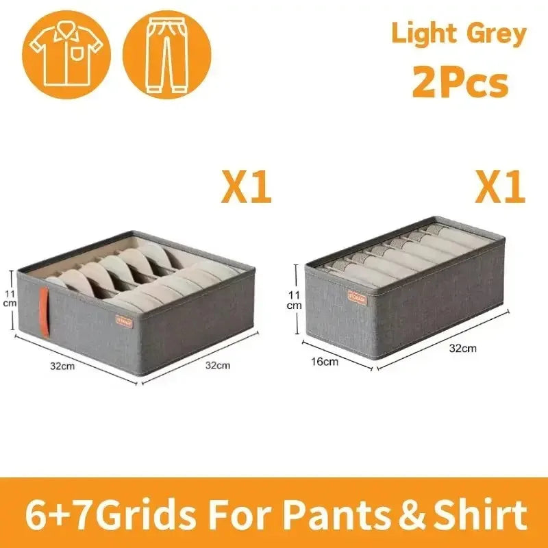 Oxford Drawer Organizer for Underwear, Bras, Socks and Accessories, Foldable Storage Box for Bedroom Cabinets and Wardrobes - product view 6