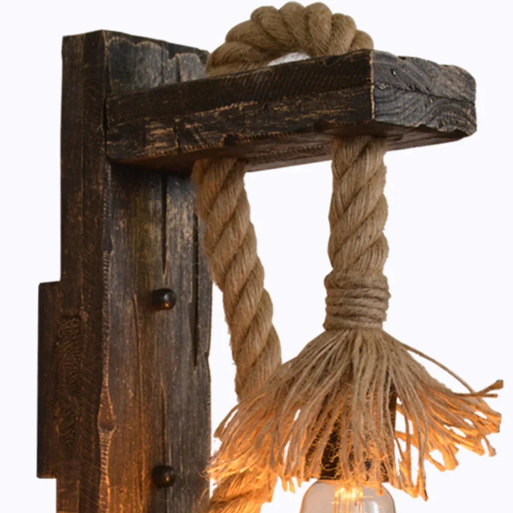 Wood and Metal Wall Sconce, product view 6