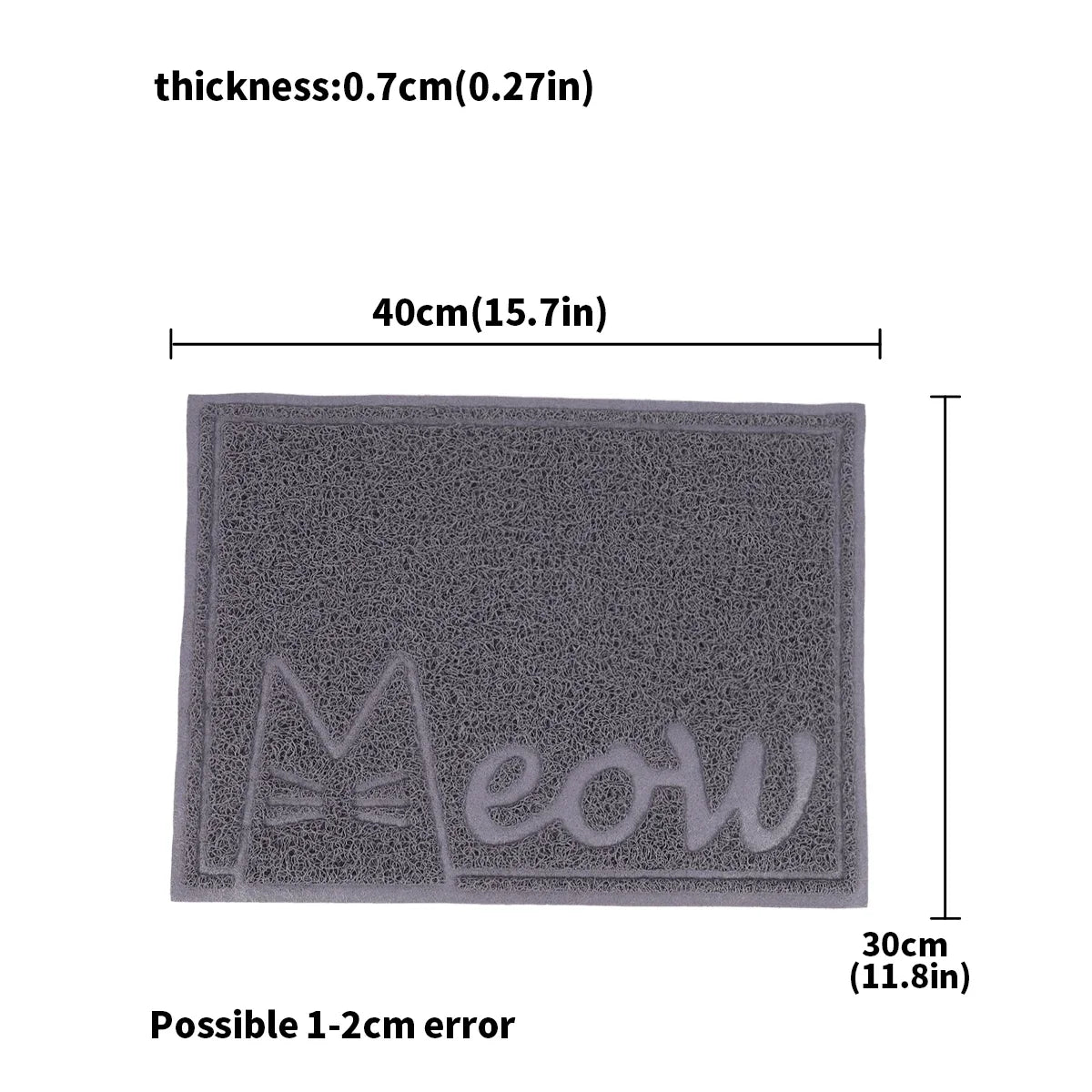Cat Litter Mat, Easy-Clean Pet Foot Mat in Medium Size for Cat Toilet Areas, Placements and Home Floors - product view 6