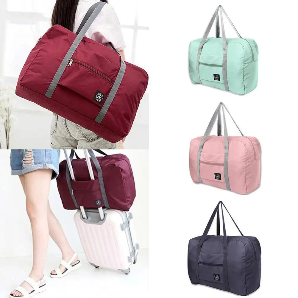 Foldable Travel Bag, Waterproof Clothes Storage, 48 × 32 × 16 cm, Carry-On, Gym and Shopping Bag with Luggage Sleeve - product view 6