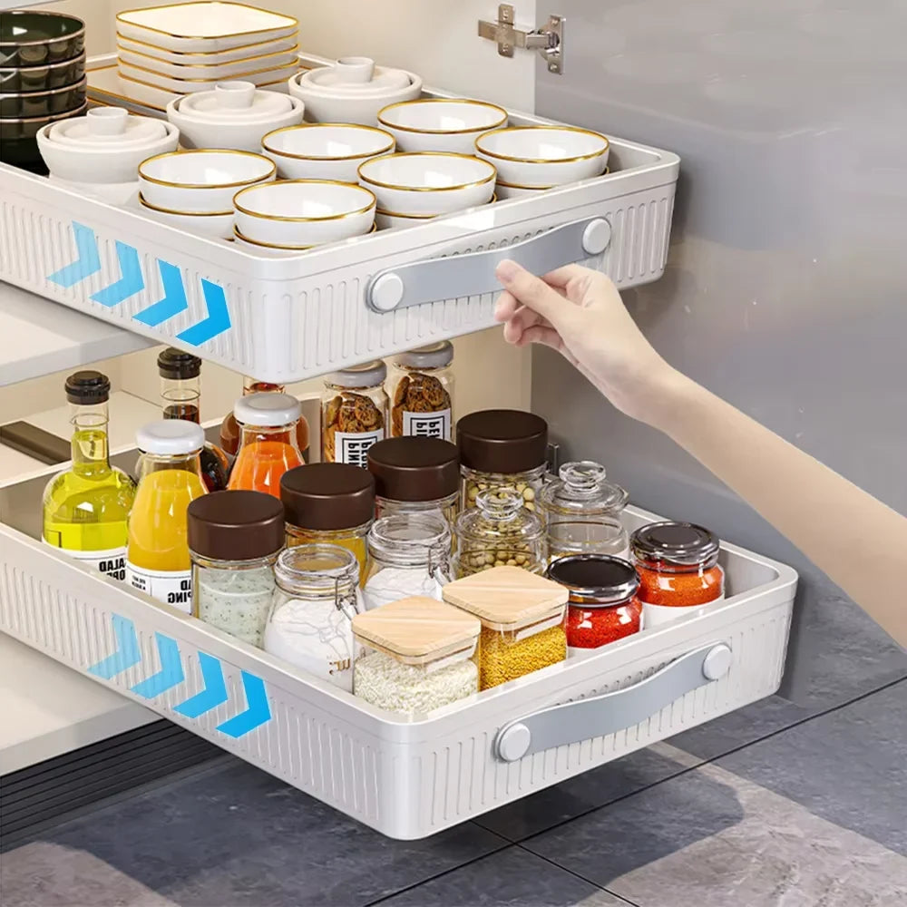 Pull Out Cabinet Storage Tray, pantry organizer product view 6