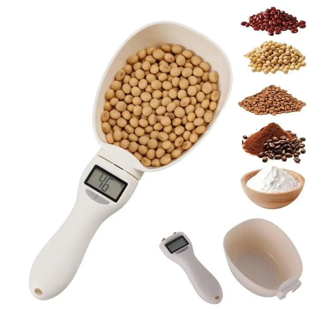 Adjustable Digital Measuring Spoon, 3–800 g Capacity, 1 g Precision, 4 Units, Detachable Scoop for Cooking and Baking - product view 6