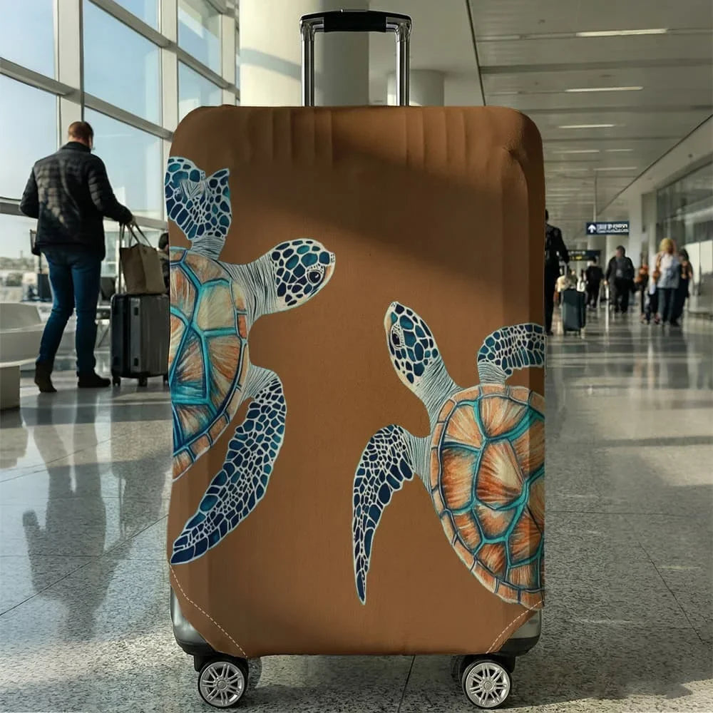 Turtle Luggage Cover, Stretch Travel Suitcase Protector for 18–32 Inch Bags, Machine Washable, S–XL Sizes - product view 6