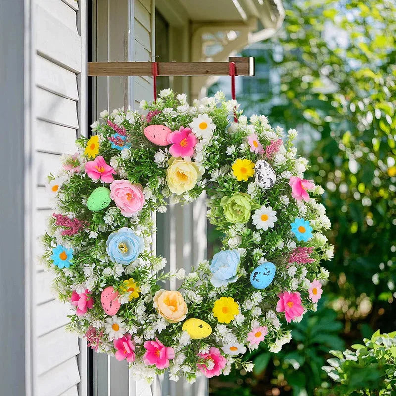 Easter Floral Wreath with Eggs, product view 6