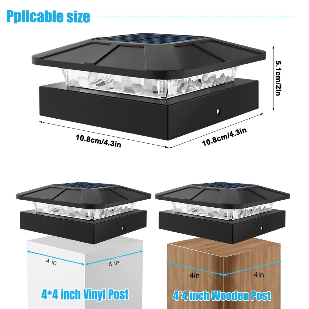 Solar LED Post Cap Light, product view 6