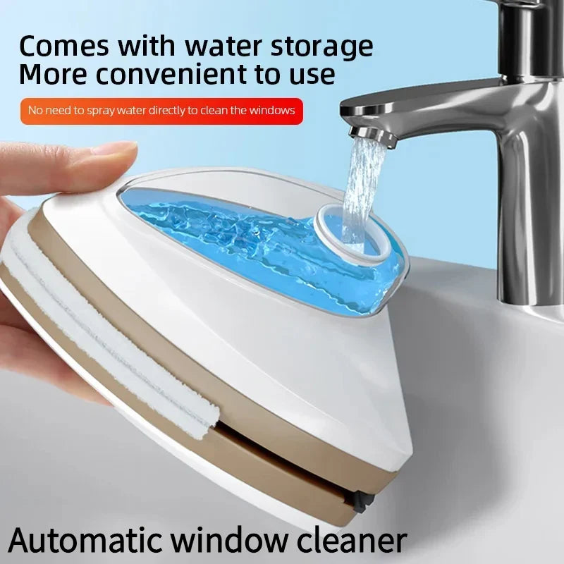 Magnetic Window Cleaner, Double-Sided Glass Wiper with Water Discharge, 24V, 3 Glass Thickness Options for Home Windows - product view 6
