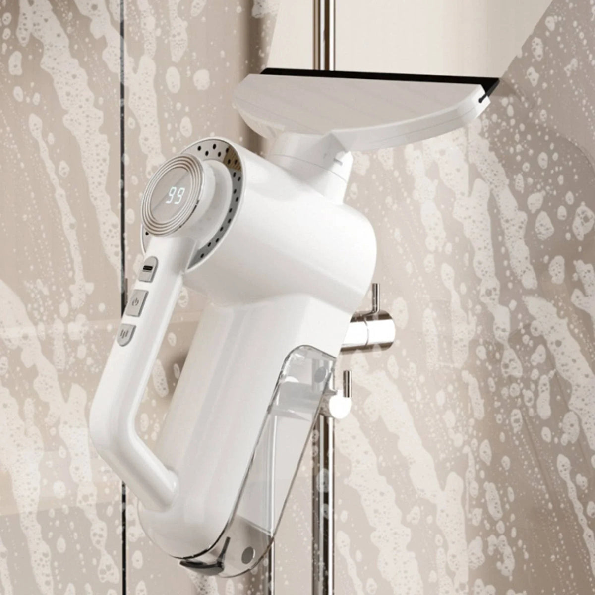 Cordless Window Vacuum Squeegee, Spray Cleaner with 2 Suction Levels, 3000 mAh Battery, 13 W, 30-Minute Runtime - product view 6