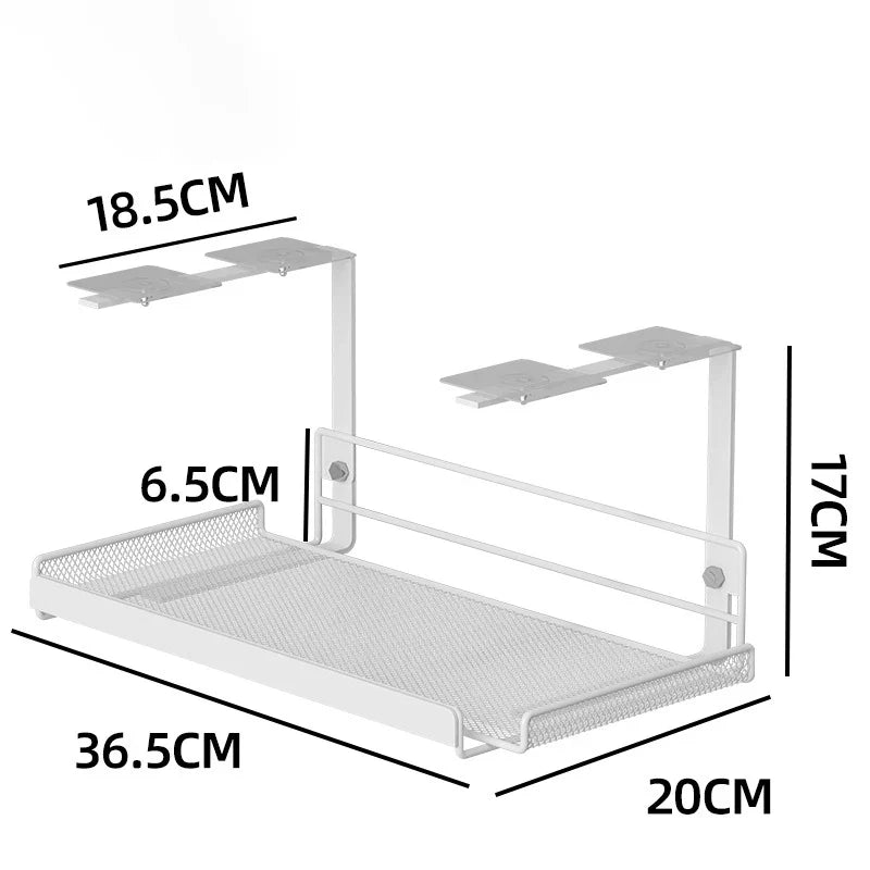 Adjustable Iron Storage Shelf, Reusable Single-Tier Wardrobe and Cabinet Organizer, S1–L4 Options for Sundries - product view 6