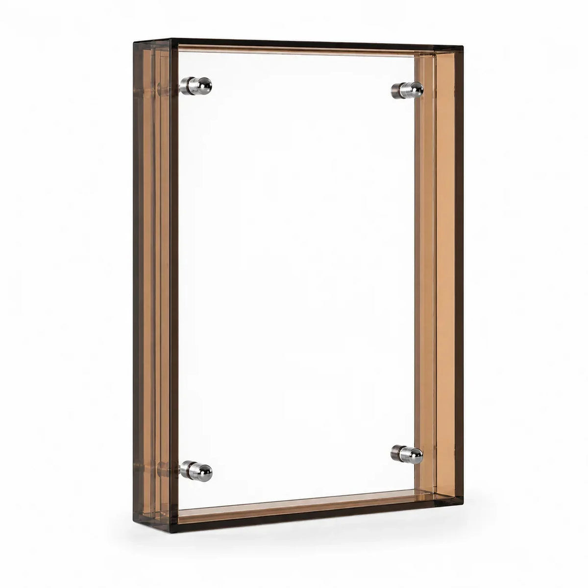 Acrylic Floating Frame, Clear Display Panels, Screw-Fixing Design for Wall Hanging or Tabletop Photo and Art Display - product view 6