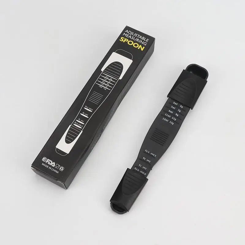 Adjustable Measuring Spoon, Double-Ended Food-Grade ABS Kitchen Measure with Engraved Scale for Baking, Cooking and Portion Control - product view 6