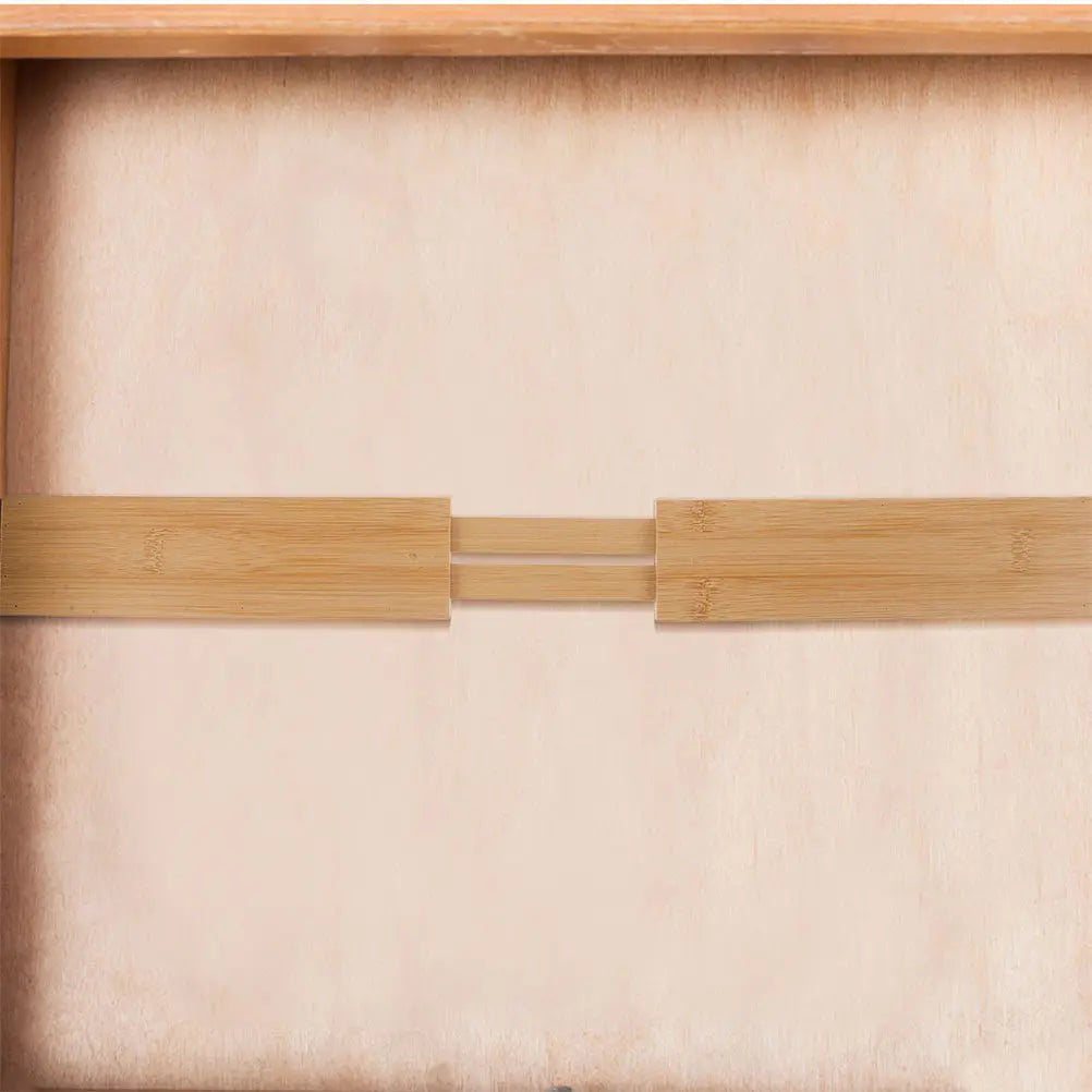 Bamboo Drawer Dividers, 2-Piece Adjustable Expandable Organizers for Kitchen Utensils, Cutlery, Spoons and Forks - product view 6