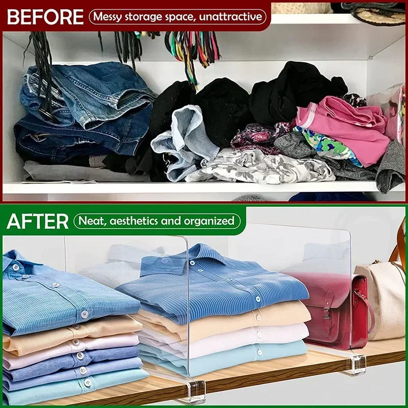 Transparent Closet Divider Shelf, closet shelf divider product view 6