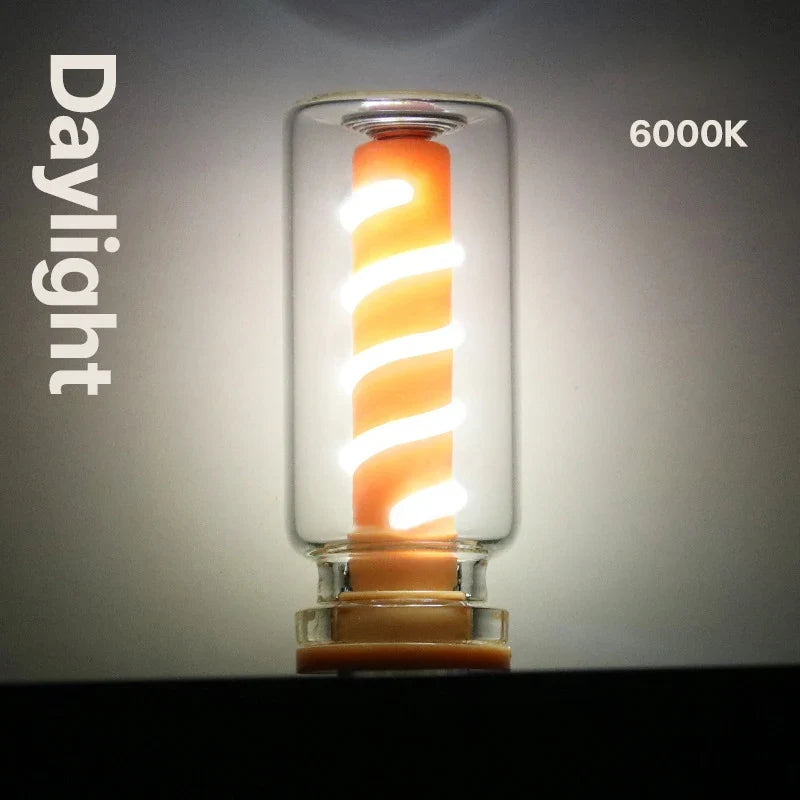 Glass Table Lamp, Touch Dimming LED Filament Ambient Night Light, 5V DC Power for Bedroom, Desk and Desktop Decor - product view 6