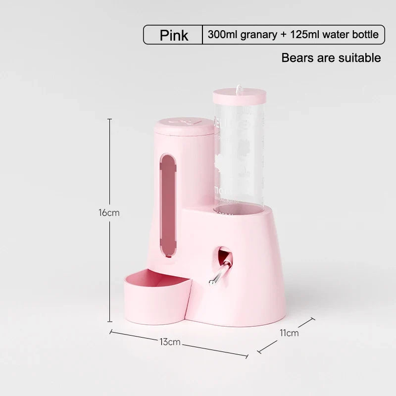 Automatic Hamster Feeder and Waterer, 2-in-1 Leakproof Food and Water Dispenser, PP Small Pet Supply - product view 6