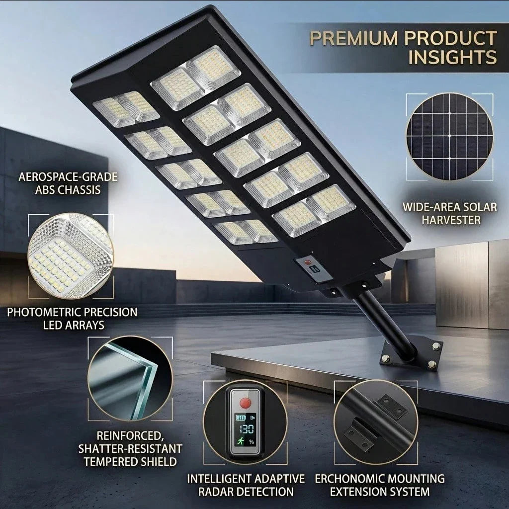 Solar Flood Light with Remote Control, Dimmable 5V LED Outdoor Light, Plastic Body for Garden, Fence and Pole Mount - product view 6