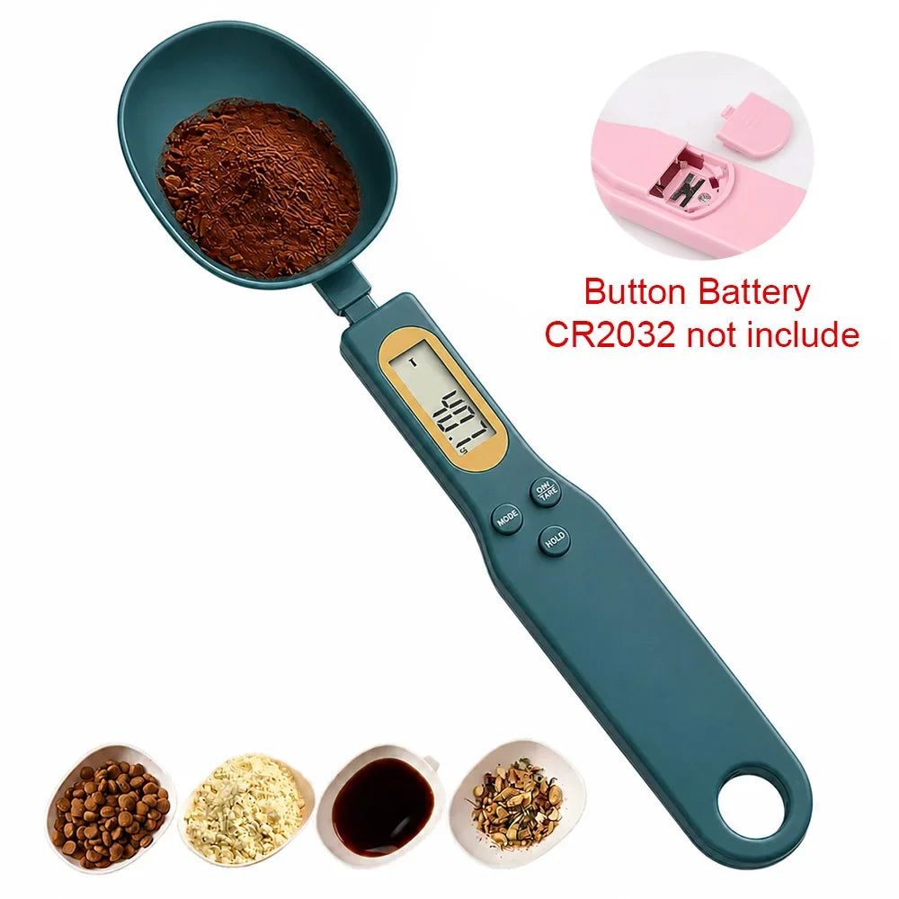 Digital Kitchen Scale Measuring Spoon, LCD Display, Battery Powered Plastic Food Scale for Coffee, Flour, Milk and Powder - product view 6