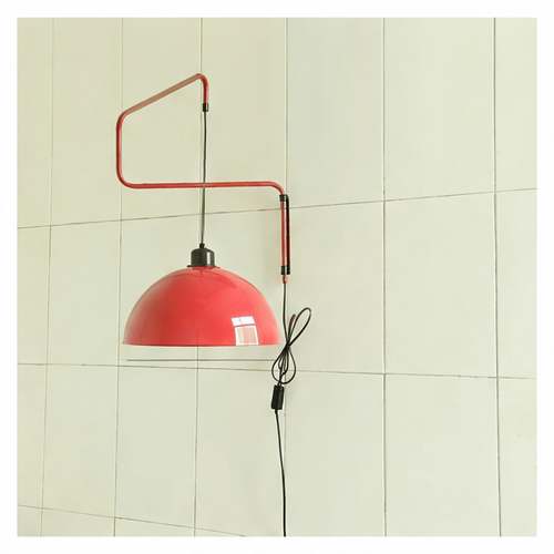 JupiGlow Plug-In Swing Arm Wall Sconce, E27 LED Bulb, Touch-Free Knob Switch, 30 or 40 cm Shade, US EU UK AU Plug