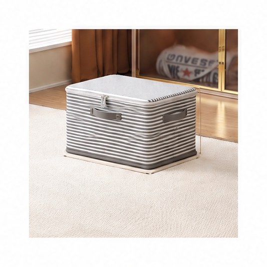 JupiGlow Lockable Storage Box, Reusable PA+PE Foldable Wardrobe Organizer for Clothes, Blankets and Toys in Five Sizes