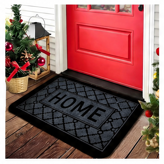 JupiGlow Classic Silicone Door Mat, Waterproof Anti-Slip Corrosion-Resistant Floor Mat, Machine Made, 4 Sizes for Indoor Entrances