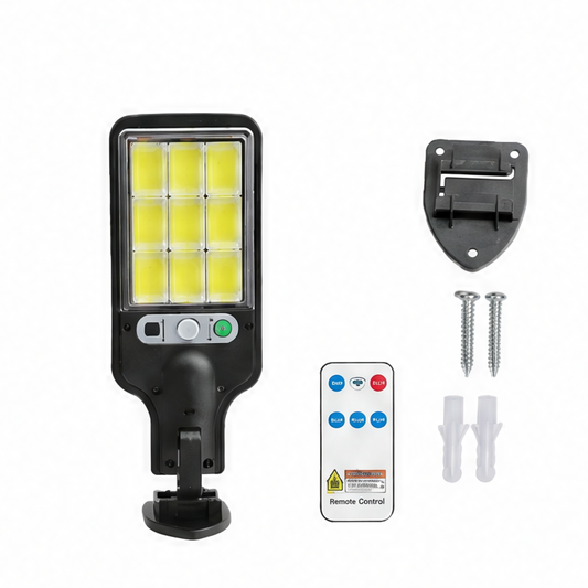 JupiGlow Solar Outdoor Wall Lights, Rechargeable LED, Remote Control, Up to 6.9-Inch Length, 1, 2 or 4 Pieces for Gardens