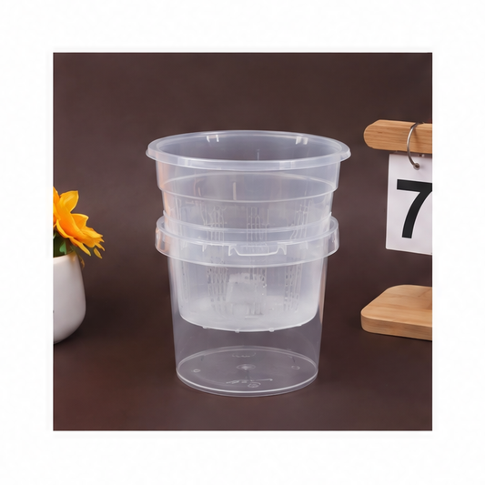 JupiGlow Self-Watering Plastic Planter, Double-Layer Root-Control Flower Pot with Reservoir, Drain Holes and Multiple Sizes