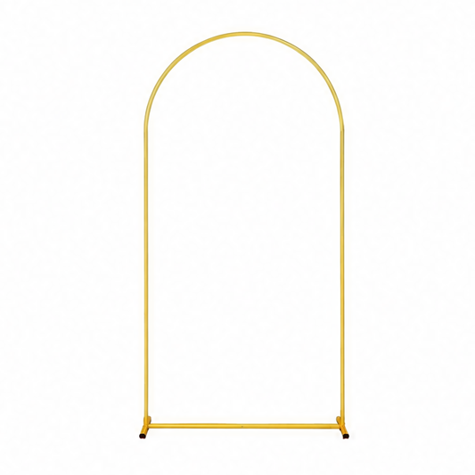 JupiGlow Gold Metal Wedding Arch Stand, Adjustable 3.94–7.22 FT Sizes, Ceremony Backdrop Frame for Weddings and Parties