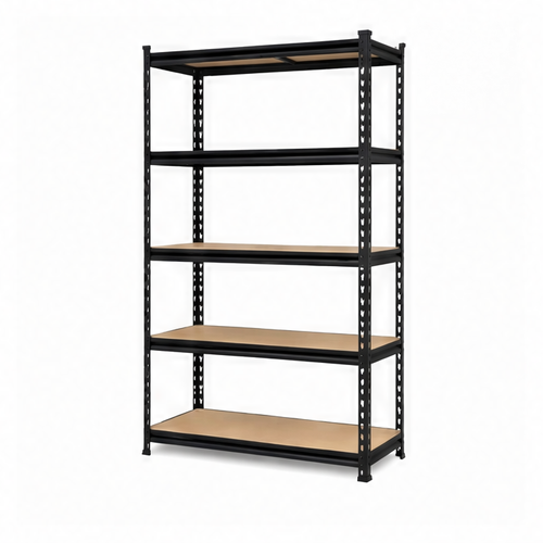 JupiGlow 5-Tier Slim Metal Shelving Unit, Adjustable Pantry Storage Rack, 27.6 x 11.8 x 59.8 Inch, No-Tool Assembly