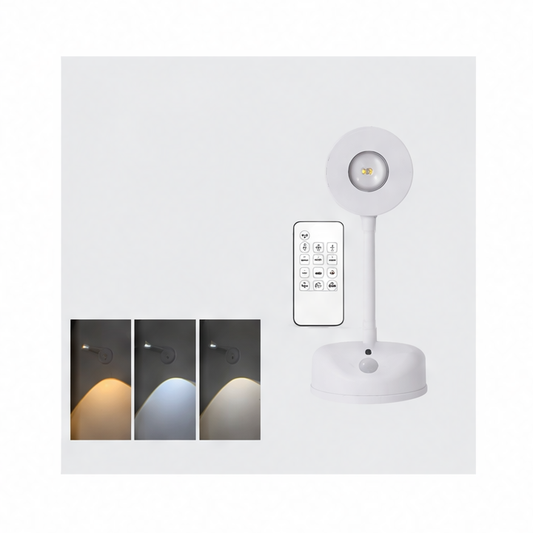JupiGlow Rechargeable LED Sensor Wall Light, USB-C Charging, Remote Dimming, 3 m Motion Detection, 25-Second Auto-Off, 1200 or 2000 mAh