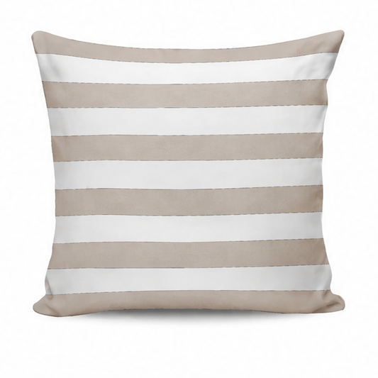 JupiGlow Outdoor Patio Cushion Cover, Waterproof Striped Oxford Seat Pillowcase with Zipper, Multiple Sizes and Colors, Insert Not Included