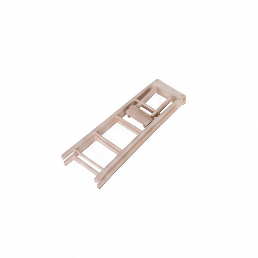 JupiGlow 1:12 Miniature Wooden Ladder, 12.5 x 4 cm Unfinished-Style Decorative Model for Dollhouse, Library and Desktop Display