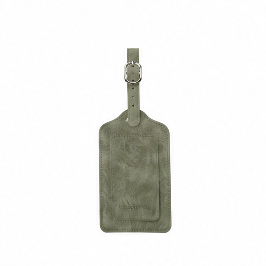 JupiGlow PU Leather Luggage Tag, Aircraft Logo Design with Name Card, Anti-Loss Travel Bag Identifier, Letter Pattern