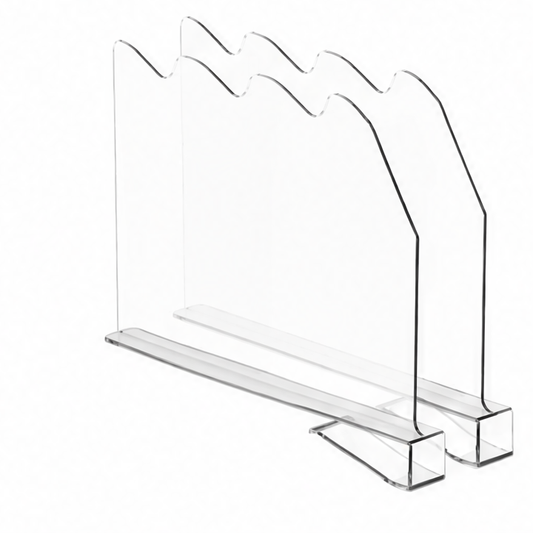 JupiGlow Adjustable Closet Shelf Dividers, No-Drill Wave Organizers, PA+PE Separators for Clothes, Handbags, Books and Kitchen Shelves