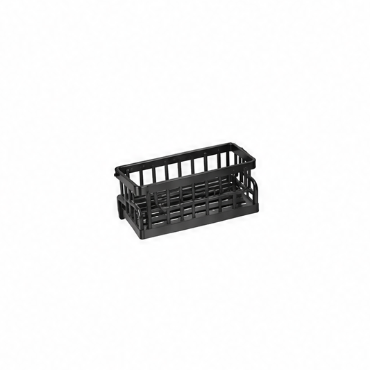JupiGlow Pull-Out Pot Lid Organizer, Adjustable 8-Compartment Plastic Cabinet Rack for Pots, Pans and Lids, Kitchen Storage in Black, White or Grey