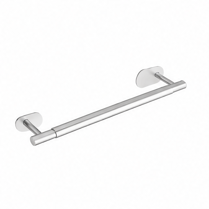 JupiGlow Retractable Wall-Mounted Towel Bar, Stainless Steel Hanging Rack with Hook, 50–60 cm, No-Drill or Drill